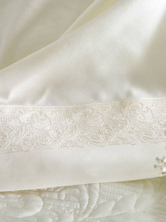 Rythmos Krispa Bridal Blanket Set Queen with 2 Pillowcases 112-126-729I 235x250 cm