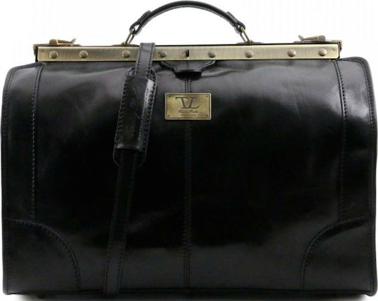 Tuscany Leather Madrid Medical Leather Bag Black