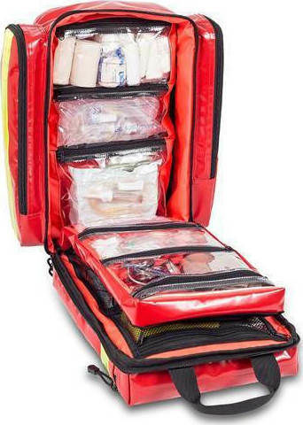 Elite Bags Ιατρική Τσάντα Α' Βοηθειών Rescue Emergency's Αδιάβροχο Κόκκινο σε Κόκκινο Χρώμα