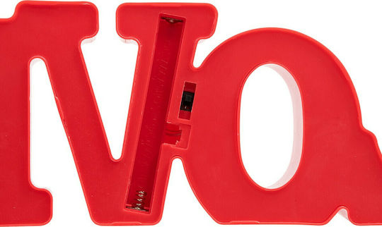 GloboStar Decorative Lamp Love Red