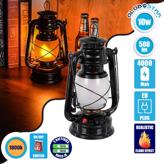 GloboStar Lămpi Decorative Pentru Masă Firewatch LED Alb Cald 1800K Lampion