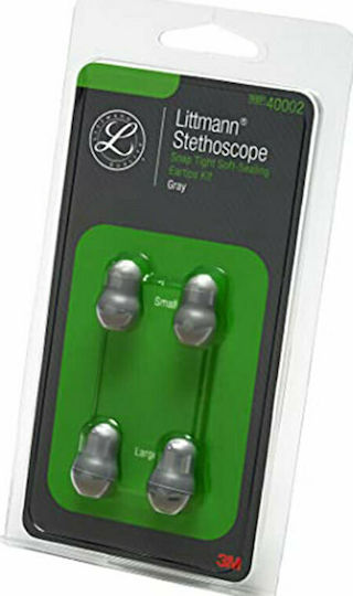Littmann Stethoscope Accessories Littmann Soft Olive Button Replacement Kit Large/Small Gray