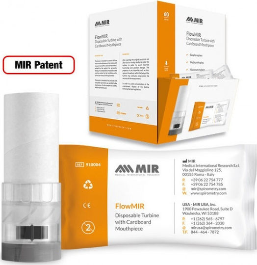 MIR Mouthpiece 60pcs Turbines FlowMir for Spirometer