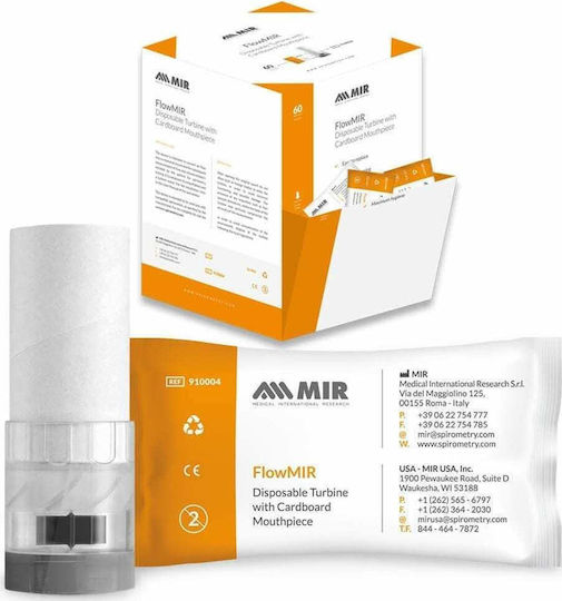 MIR Mouthpiece 60pcs Turbines FlowMir for Spirometer