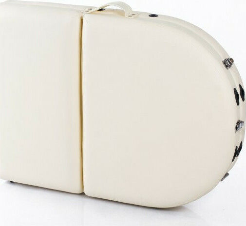 Rest Pro Classic Oval 2 Wooden Portable/Folding Beige Massage and Physiotherapy Bed 192x70cm