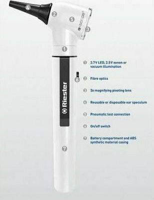 Riester E-Scope LED 3.7V Ωτοσκόπιο Λευκό