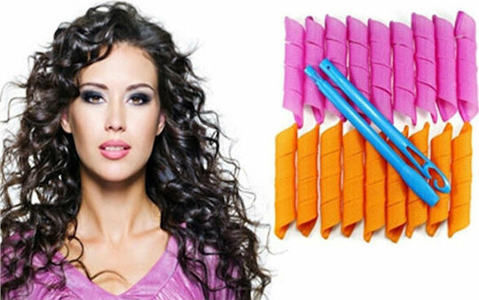 Magic Leverage Hair Rollers for Wavy Curls 16mm in Multicolour Colour 16 Pieces