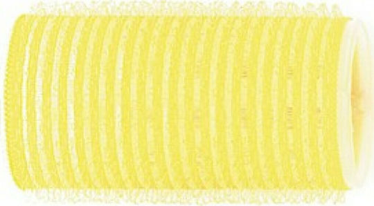 Assim Wire Mesh Hair Rollers Yellow 32mm In Yellow Colour 12 Pieces