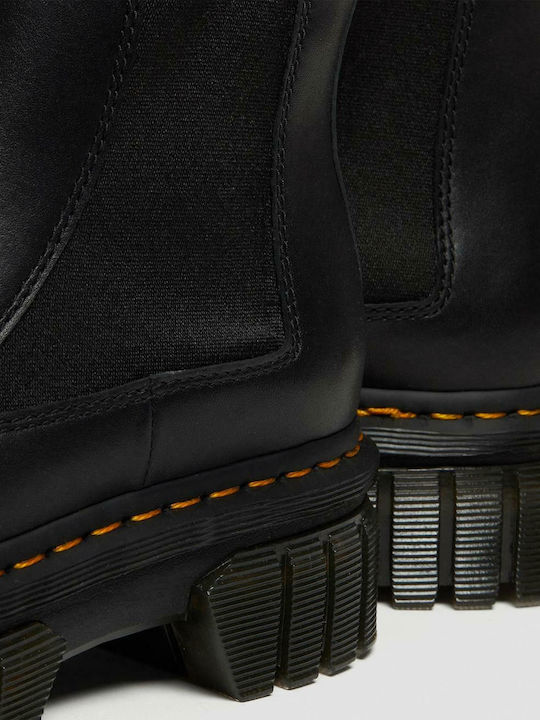 Audrick Leather Women's Chelsea Boots with Medium Heel Black