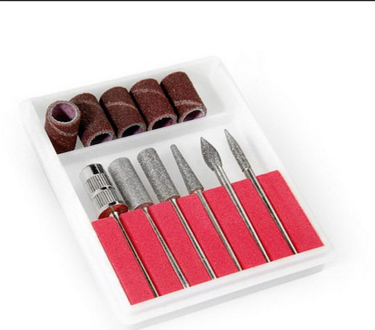 Eurostil Inox Nail Drill Bit Set Safety 6 Pieces