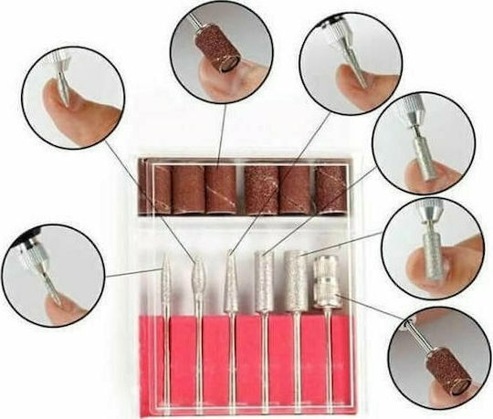 Eurostil Inox Nail Drill Bit Set Safety 6 Pieces