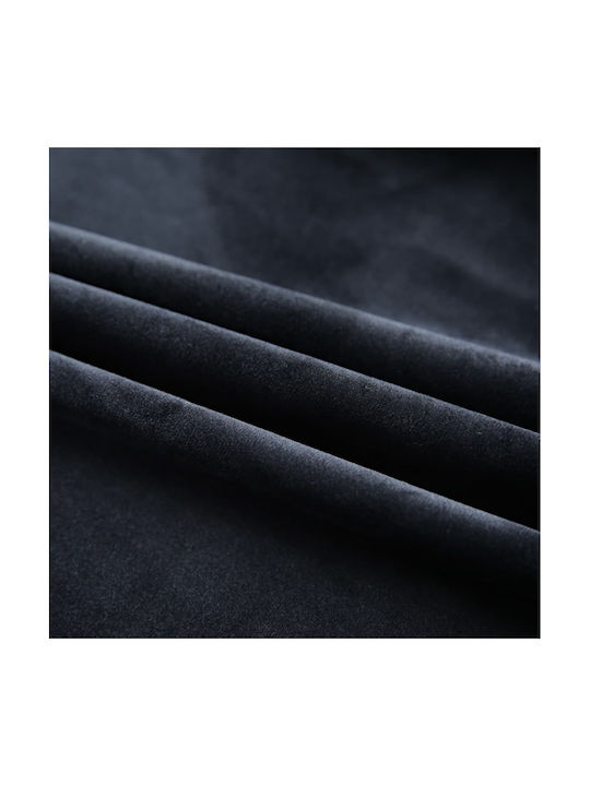 vidaXL Curtain with Pencil Pleat Black 290x245cm