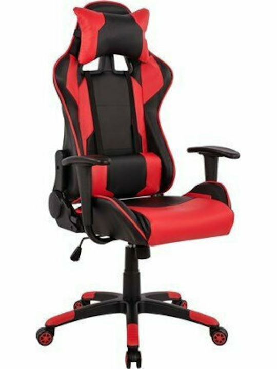 HomeMarkt HM1072.01 Gaming Stuhl mit verstellbaren Armlehnen Rot