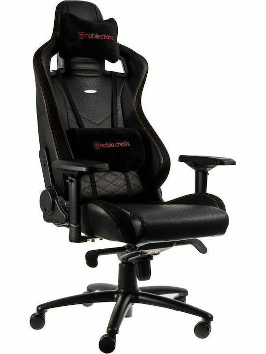 Noblechairs Epic Καρέκλα Gaming Δερματίνης με Ρυθμιζόμενα Μπράτσα Μαύρο/Κόκκινο