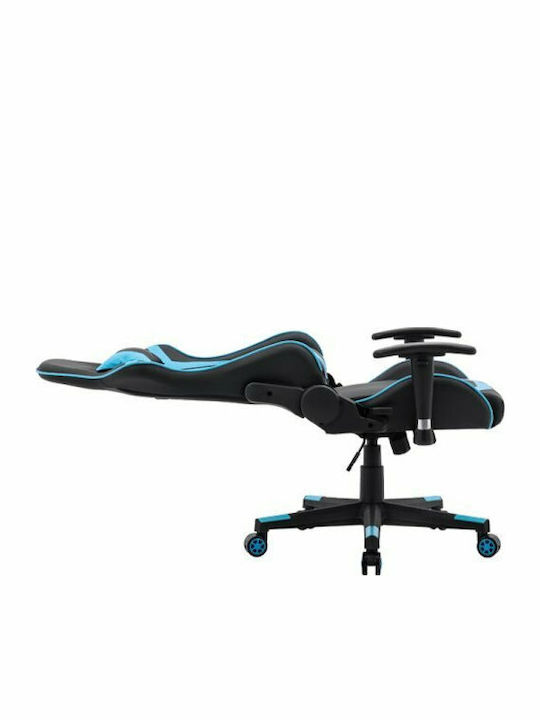 Fylliana Sar1 Artificial Leather Gaming Chair with Adjustable Arms Black / Blue