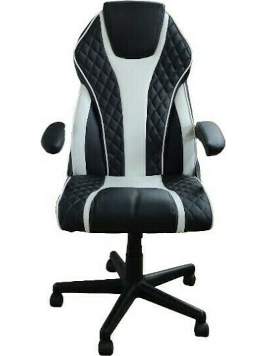 Homeplus 01.01.1257 Gaming Stuhl Künstliches Leder Schwarz/Weiß