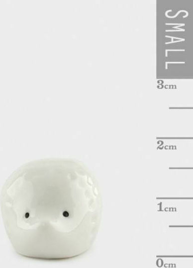 Synchronia Dekoratives Tier aus Keramik Igel in White 4.5x3.4x2cm 1Stück