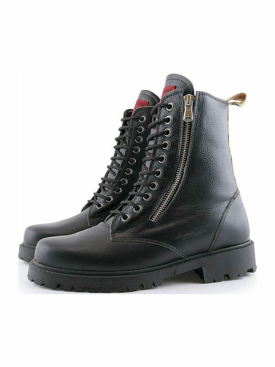Leather Women's Ankle Boots Black