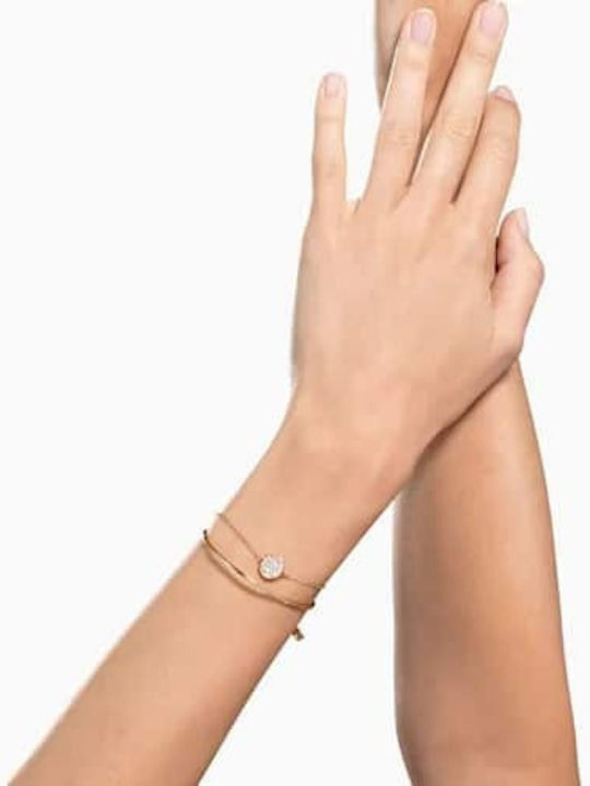 Swarovski Ginger Medium Γυναικείο Βραχιόλι Χειροπέδα από Ατσάλι Επιχρυσωμένο 16cm