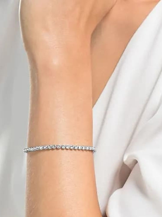 Swarovski Emily Γυναικείο Βραχιόλι Ριβιέρα από Ασήμι 17.5cm