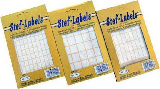 Stef Labels 1600 Buc Etichete Adezive Mici Rotunde În Culoare Albă 19mm