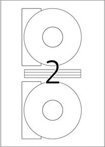 Herma 200 Self-Adhesive Round A4 Labels 116mm