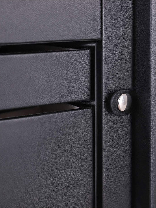 Songmics Jewellery Box Faux Leather with Drawer Black 26x18x17cm