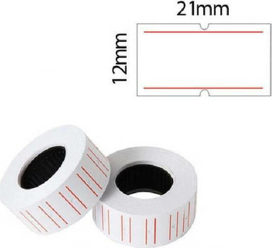 EOS 800 Self-Adhesive Label Rolls for Label Printer 21x12mm 1pcs
