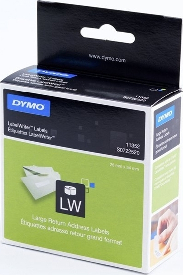 Rotolo da 500 etichette Dymo LabelWriter indirizzi 54x25 mm bianco S0722520  a soli 13.87 € su