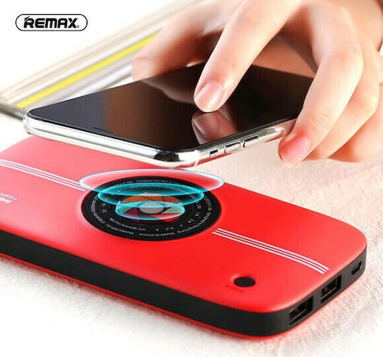 Remax RPP-91 Power Bank 10000mAh with 2 USB-A Ports Red