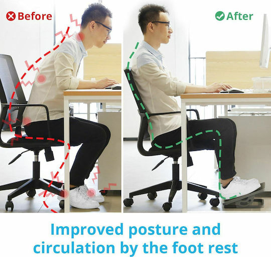 Eureka Ergonomic Office Footrest with Adjustable Tilt ERK-DSN-03048
