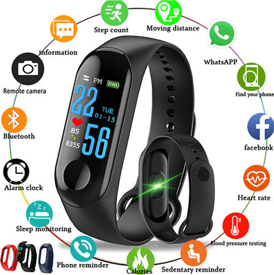M3 Schwarzes Activity Tracker