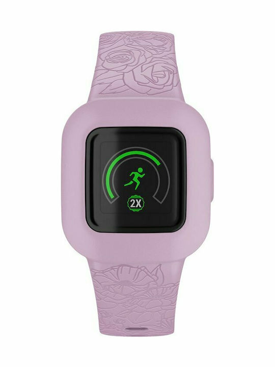 Garmin Kids Digital Watch Vivofit Jr 3 with Rubber/Plastic Strap Pink
