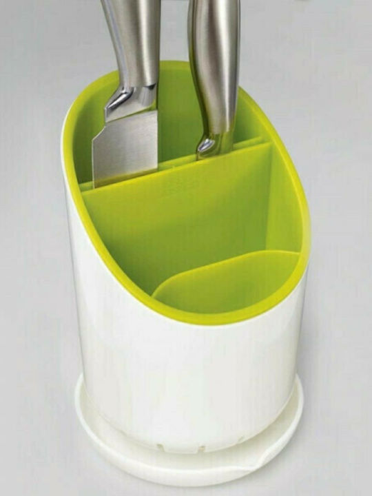 Plastic White Cutlery Drainer 12x12.5x14cm