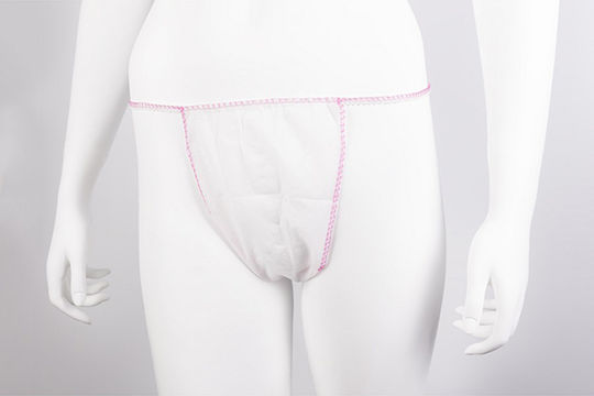 Women's Non-woven Tanga Underwear White 100pcs 121.007.F.W