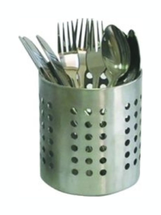 TnS Cutlery Drainer of Stainless Steel In Silver Colour 13x13x10cm