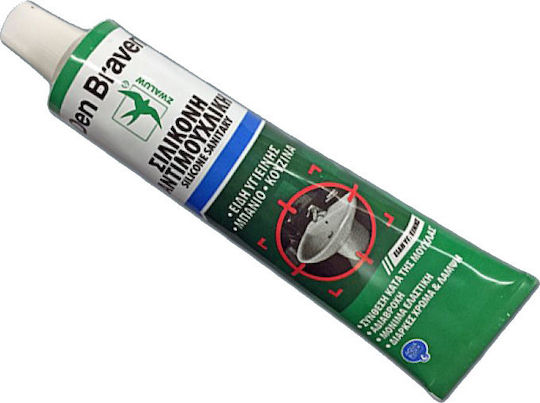 Bostik Den Braven Sanitary Diy Силиконово уплътнение Антимухълна Прозрачен 80мл 1бр