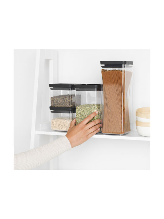 Brabantia Σετ 4τμχ Κουτιά Γενικής Χρήσης με Αεροστεγές Καπάκι Πλαστικό Διάφανο