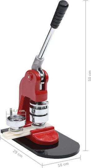 vidaXL Badge Press with Cutter 44mm