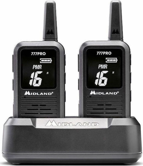 Midland 777 Pro Walkie Talkie with Monochrome Screen Set of 2pcs