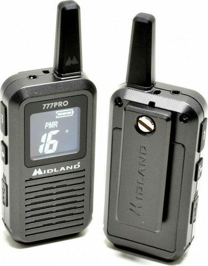 Midland 777 Pro Walkie Talkie with Monochrome Screen Set of 2pcs