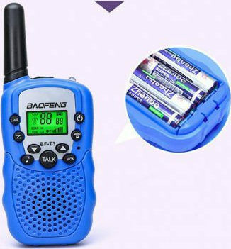Baofeng BF-T3 Walkie Talkie with Monochrome Screen Set of 2pcs In Blue Color