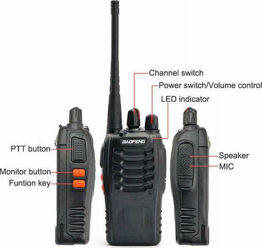 Baofeng BF-C50 Mini Walkie Talkie 2W without Screen Set of 2pcs