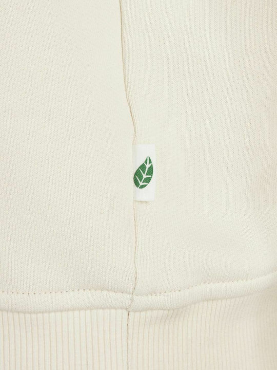 Women's Sweatshirt Hooded White Sand