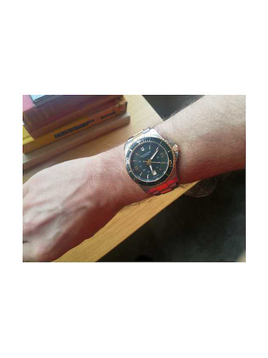 Victorinox Maverick Watch Chronograph Battery with Silver Metal Bracelet