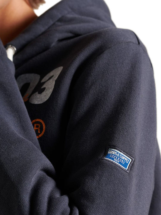 Vintage Logo American Classics Γυναικείο Φούτερ με Κουκούλα Navy Μπλε