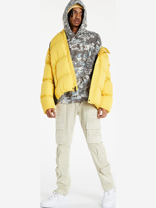 Winter Jacket Puffer Windproof Yellow