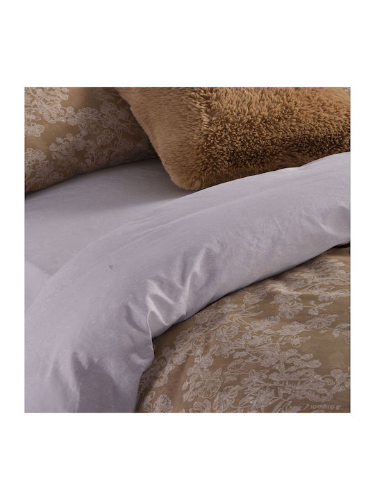 Nef-Nef Homeware Primerose Σετ Σεντόνια Μονά 170x270εκ. Honey (3τμχ)