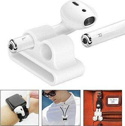Anti-Lost Silicone Halterung in Weiß Farbe für Apple AirPods 1 / AirPods 2