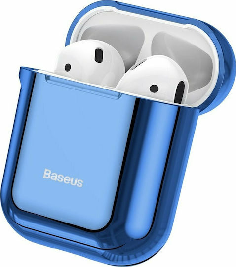 Baseus Shining Husă Silicon în culoarea Albastru pentru Apple AirPods 1 / AirPods 2